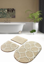 Mijölnir Bonne - Rock Juego de alfombrillas de baño de 3 piezas Multicolor